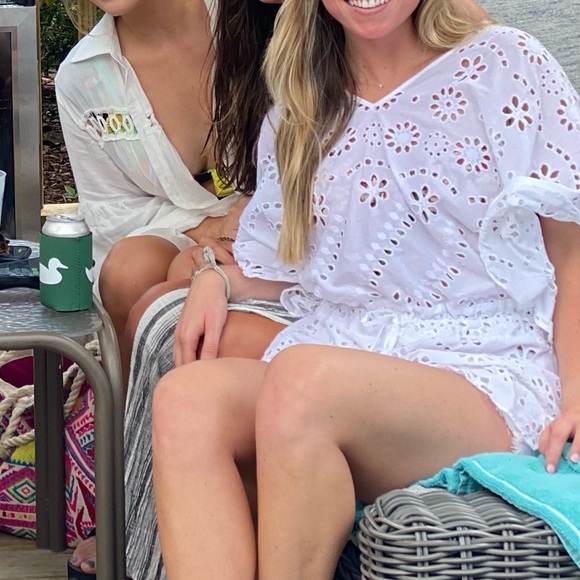 Vix by Paula Hermanny white eyelet coverup. - Picture 3 of 7